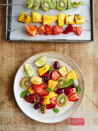 Grilled fruit salad