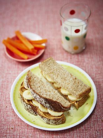 Helen’s peanut butter & banana sandwiches