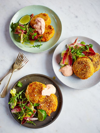 Mexican-style fish cakes