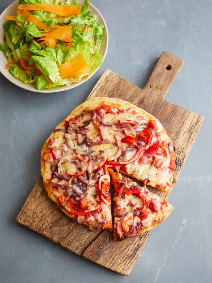 No-oven pizza - £1 recipe