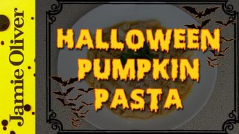 Halloween pumpkin pasta